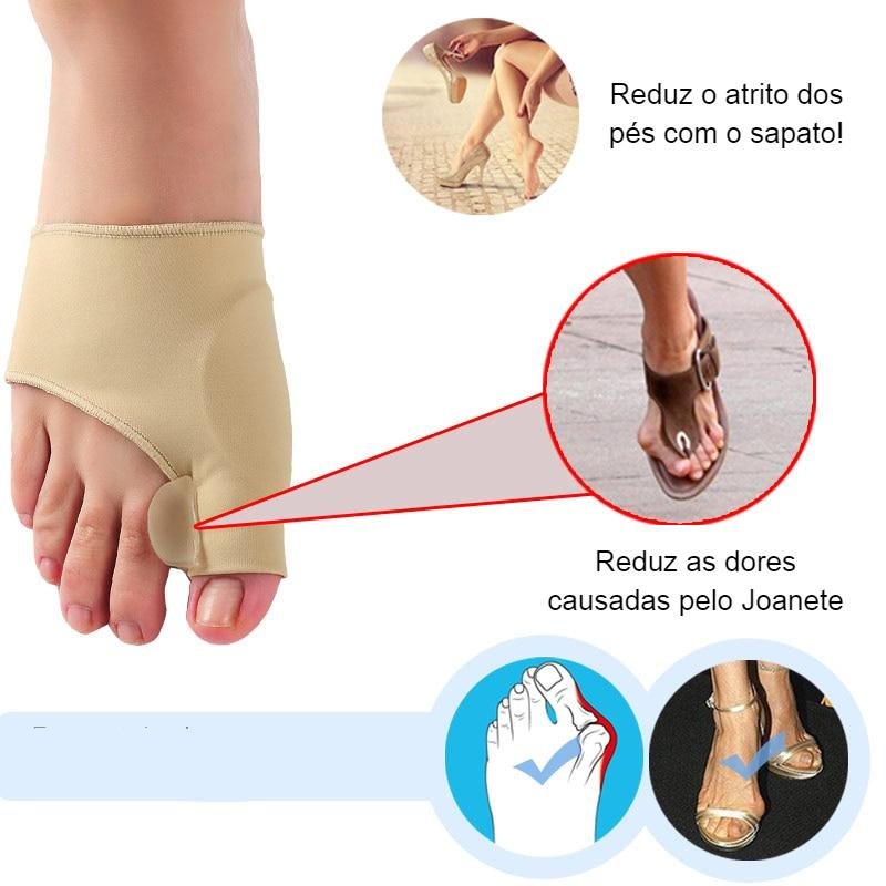 2pcs = 1 par separador do dedo do pé hallux valgus joanete corrector ortopedia pés ajuste do polegar correção pedicure alisador meia