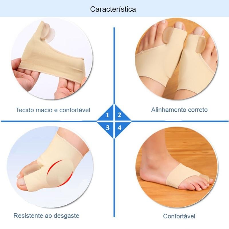 2pcs = 1 par separador do dedo do pé hallux valgus joanete corrector ortopedia pés ajuste do polegar correção pedicure alisador meia