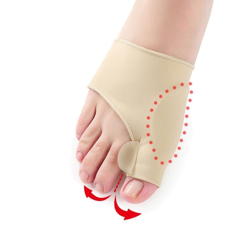 2pcs = 1 par separador do dedo do pé hallux valgus joanete corrector ortopedia pés ajuste do polegar correção pedicure alisador meia