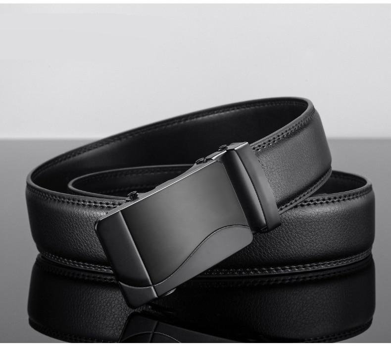 Homens cinto de couro de metal fivela automática marca de alta qualidade cintos de luxo para homens negócios de trabalho famoso cowskin preto pu strap